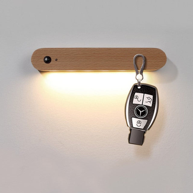 Rechargeable Wireless Magnetic LED Motion Sensor Night Light, for Hallway, Closet, Stairs, Bathroom, Car