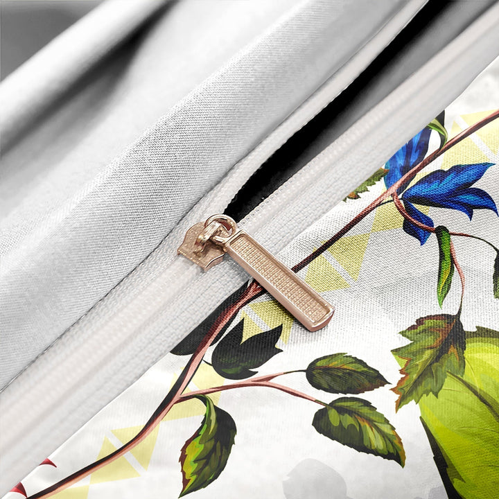 FlightBloom - Luxurious Floral and Bird Bedding