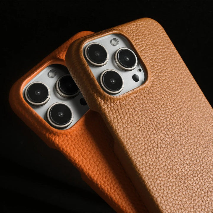 Genuine Leather Phone Case with Crossbody Strap