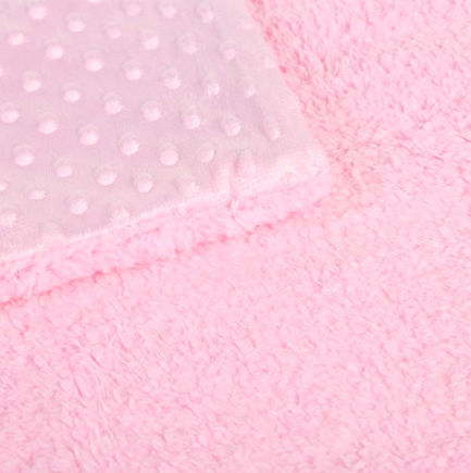 Dotted minky fleece baby blanket