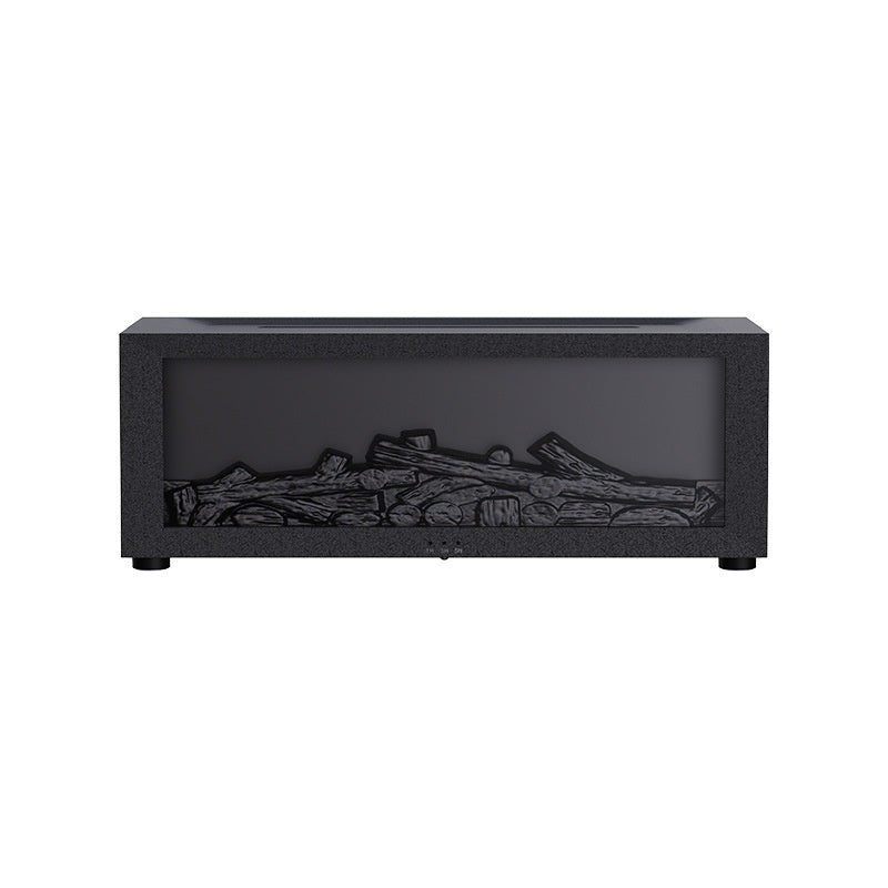 Black fireplace diffuser with flame mist
