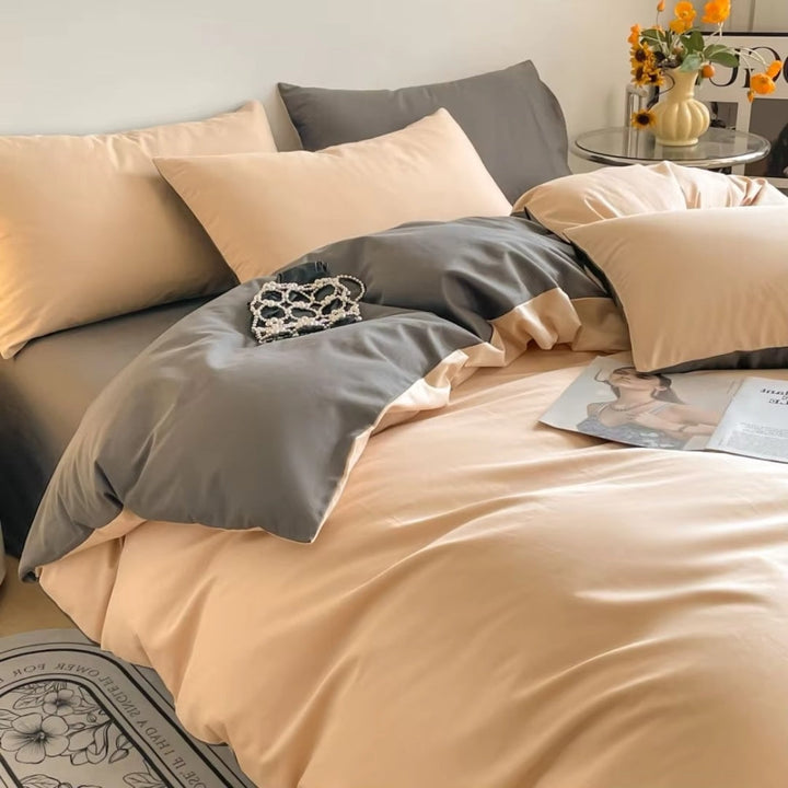 Lustova Cotton Duvet Cover | 3pcs Set