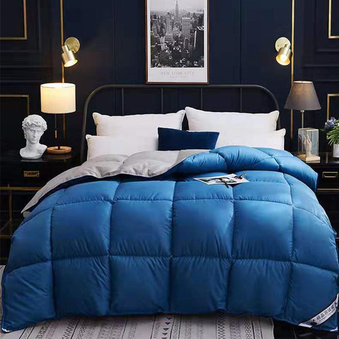 Elmvora Box-quilted winter duvet with a two-tone finish