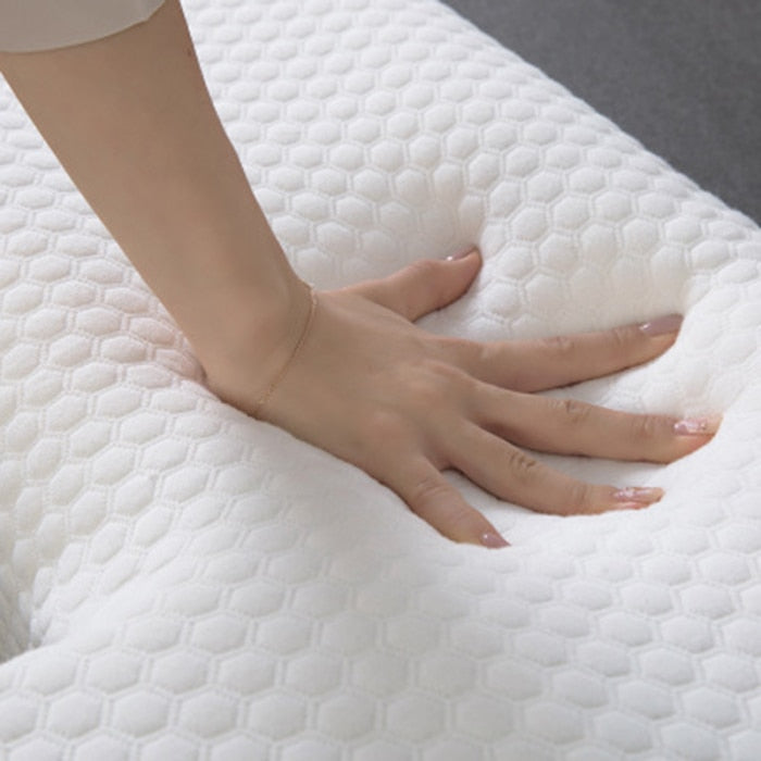 Arched couples memory foam pillow