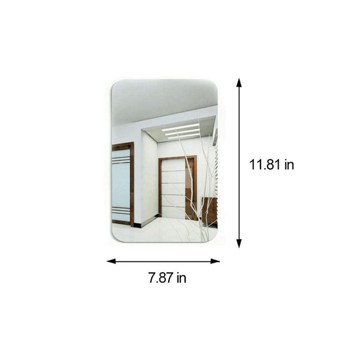 Oval Rectangle Mirror Sticker |