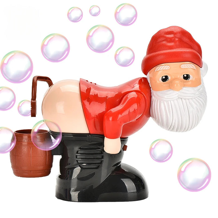 Elmvora Santa bubble machine with music and lights