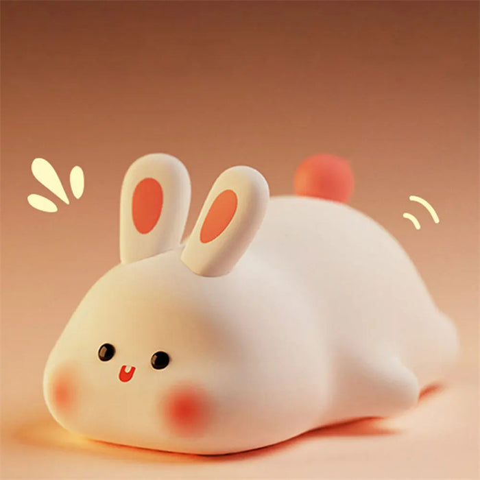 Elmvora Squishy bunny night light with three brightness levels
