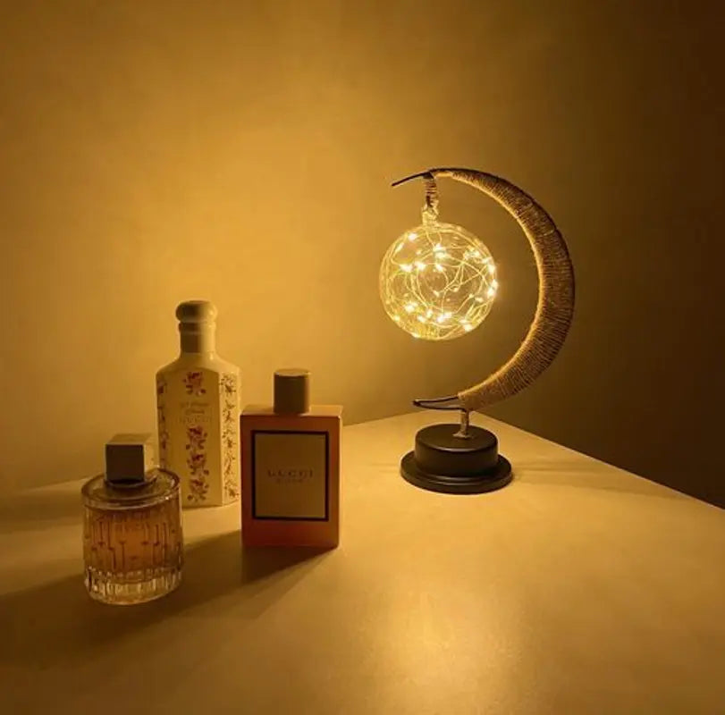 LED Lunar Lamp - Enchanted Moon Night Light for Bedroom, Nursery &amp; Home Decor