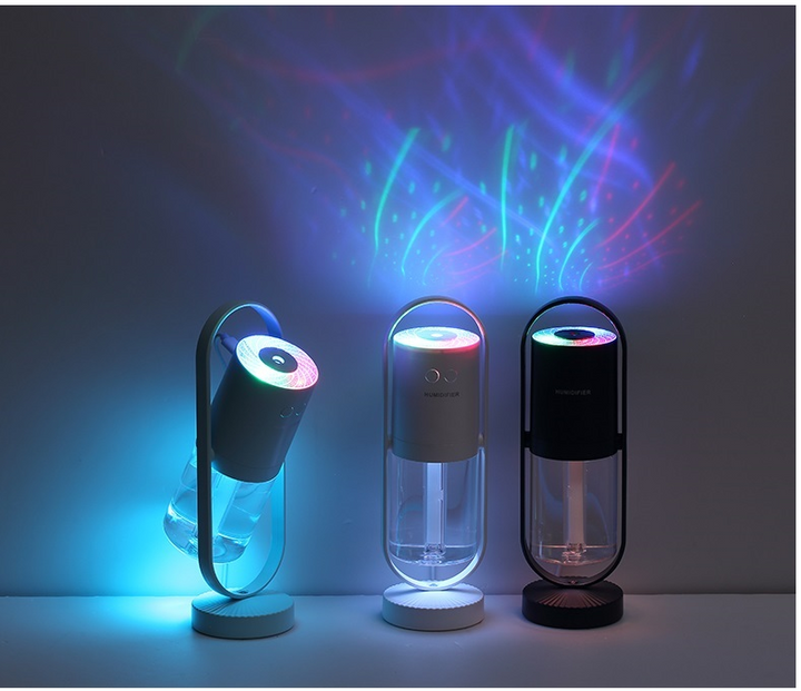 Mini USB humidifier with projection light