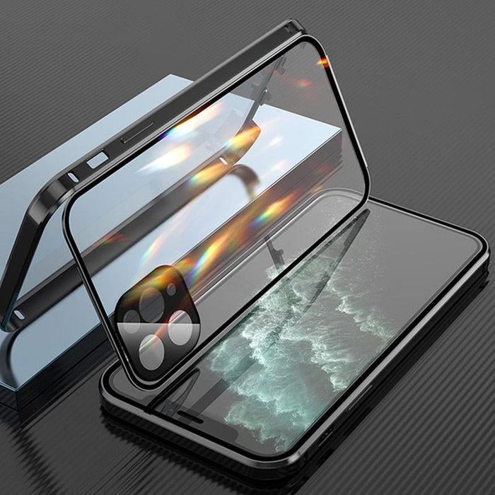 iPhone case with double-sided buckle
