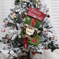 Plush Christmas stocking with Santa design