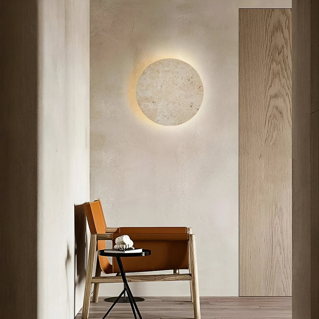 TerraLume – Round Stone Wall Light