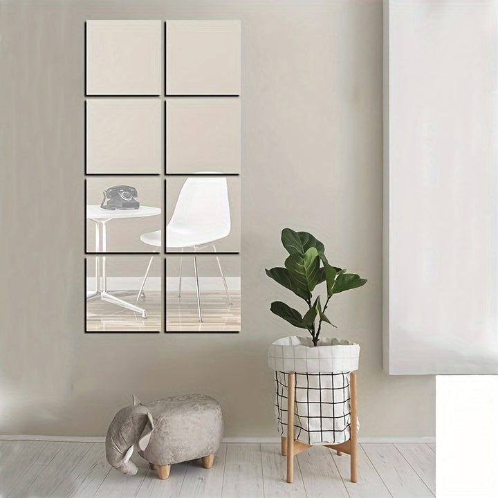 EleganceMirror – Luxury 3D Acrylic Mirror Tiles Set