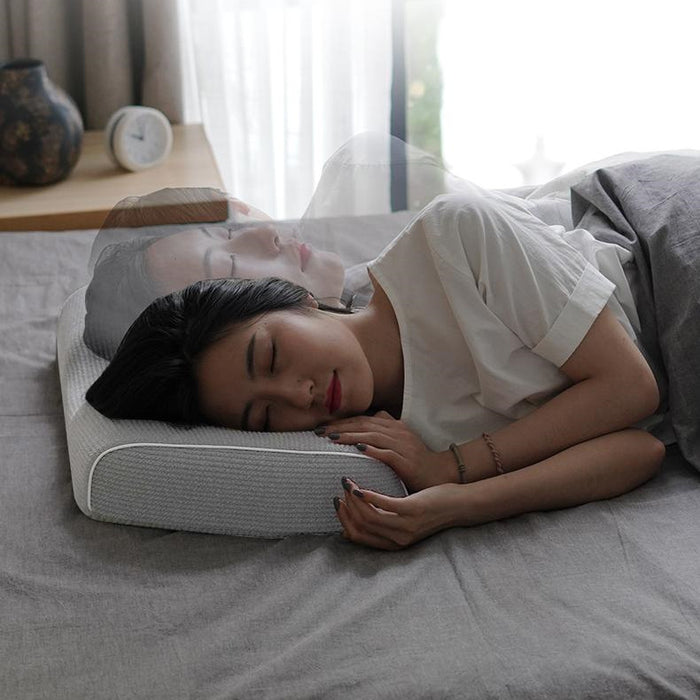 Elmvora Memory foam pillow with adjustable height insert
