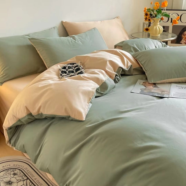 Lustova Cotton Duvet Cover | 3pcs Set