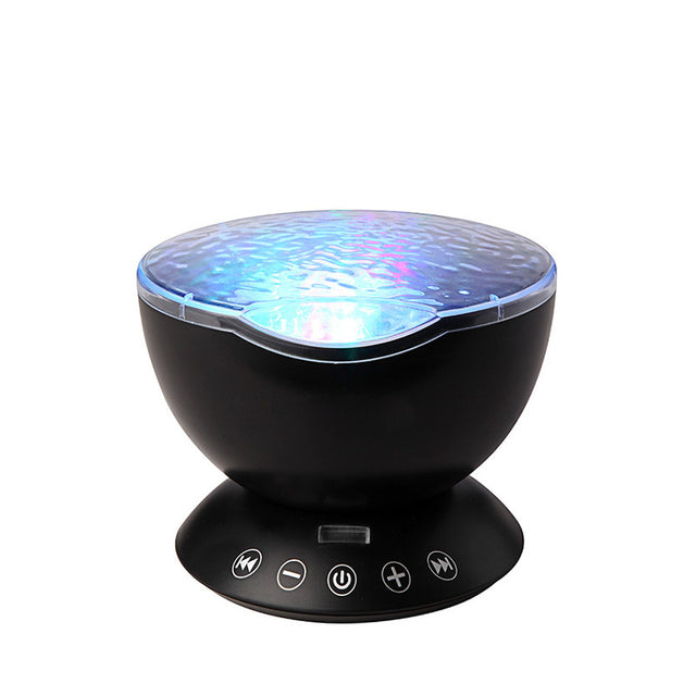 Ocean wave light on bedroom ceiling