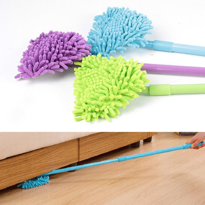 Rotatable adjustable triangular mop