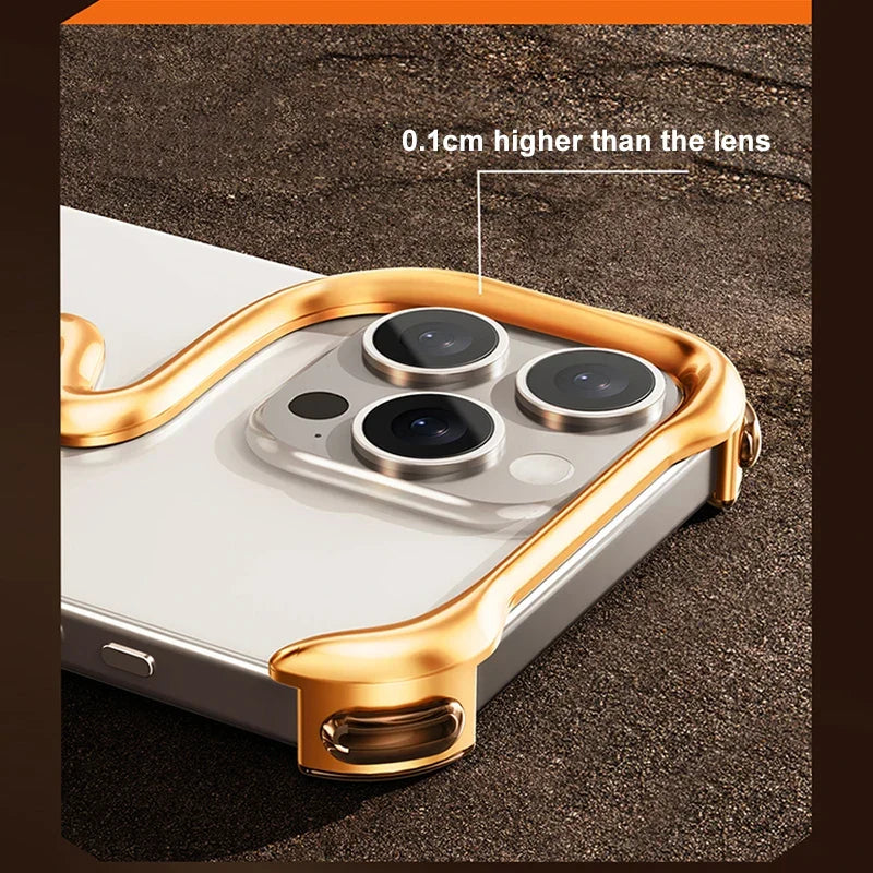 Metal Alloy Frameless  iPhone Case