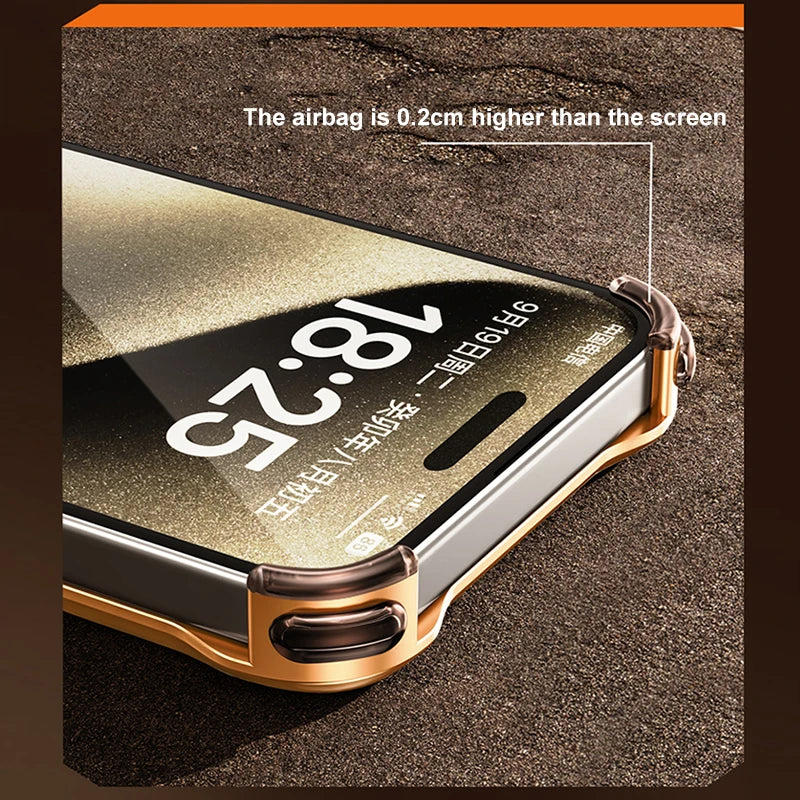 Metal Alloy Frameless  iPhone Case