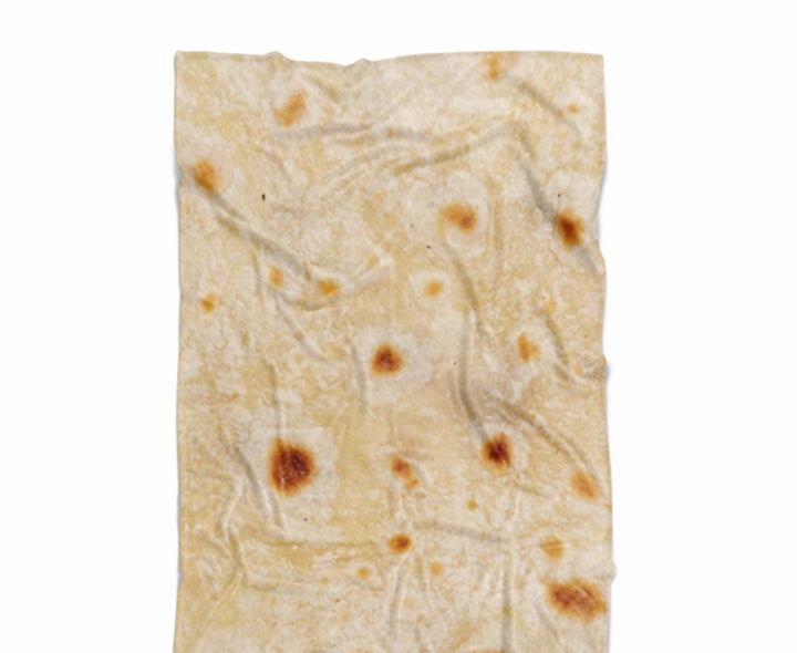 Round tortilla print blanket