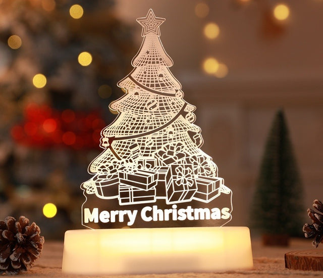 3D acrylic Christmas night light