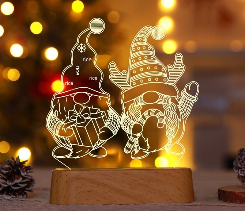 3D acrylic Christmas night light