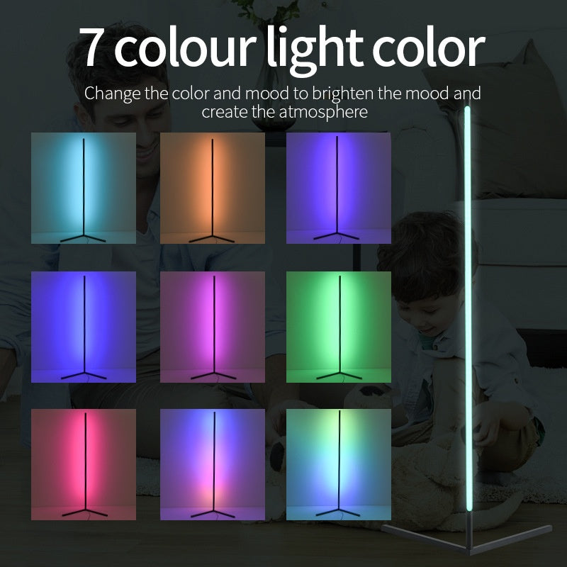Corner floor lamp