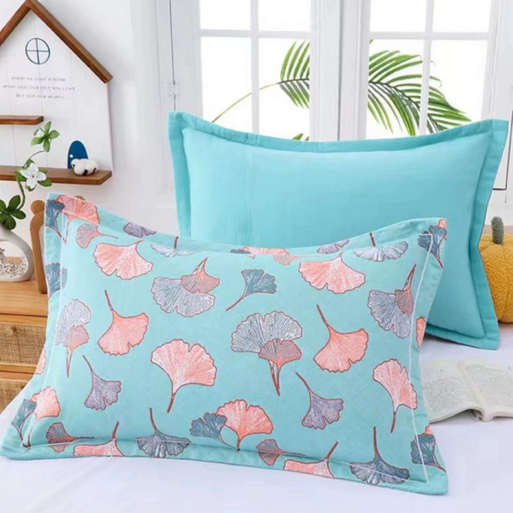 Floral Print Cotton Pillowcase | 2pcs