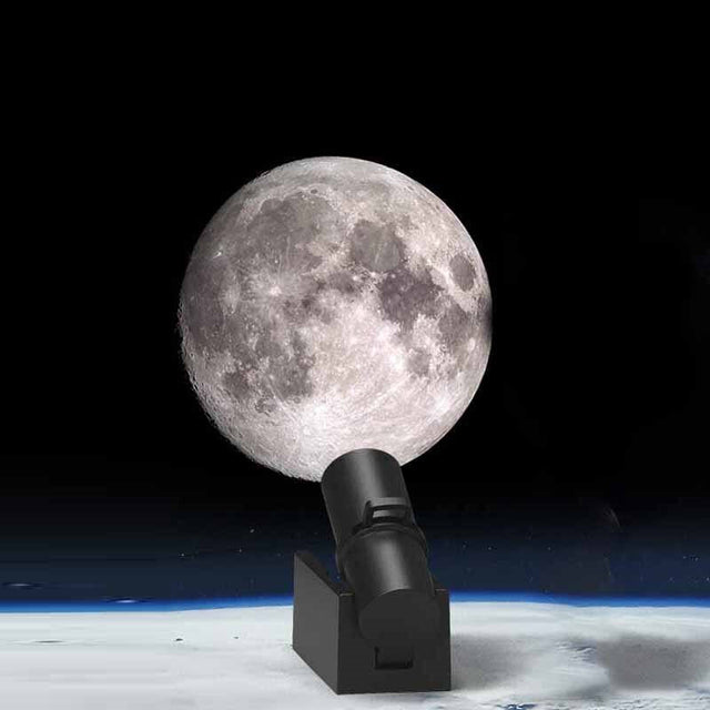 Earth & Moon Projector Lamp | LED Night Light | Cosmic Ambiance with Multiple Modes