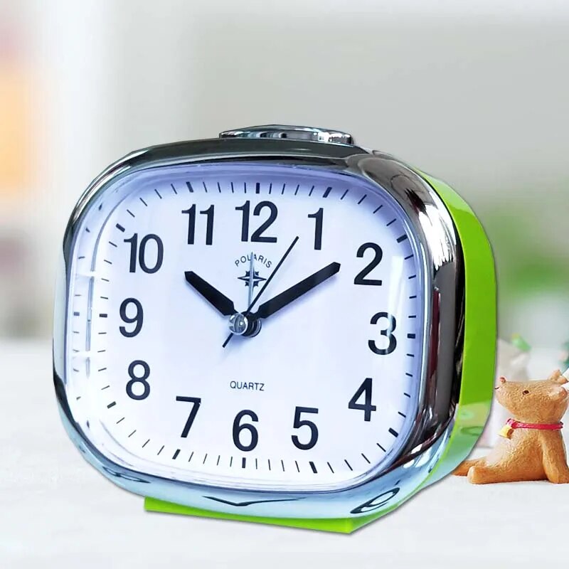 Silent Nightstand Clock – Alarm Clock with Night Light and Snooze Function |