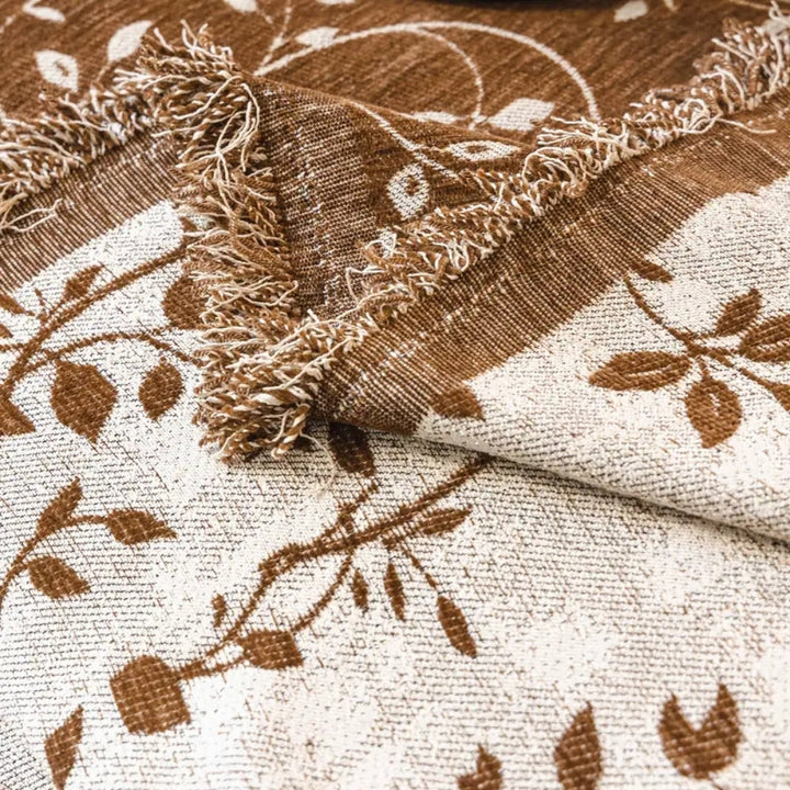 Rustic Blossom Ivory Floral Sofa Cover