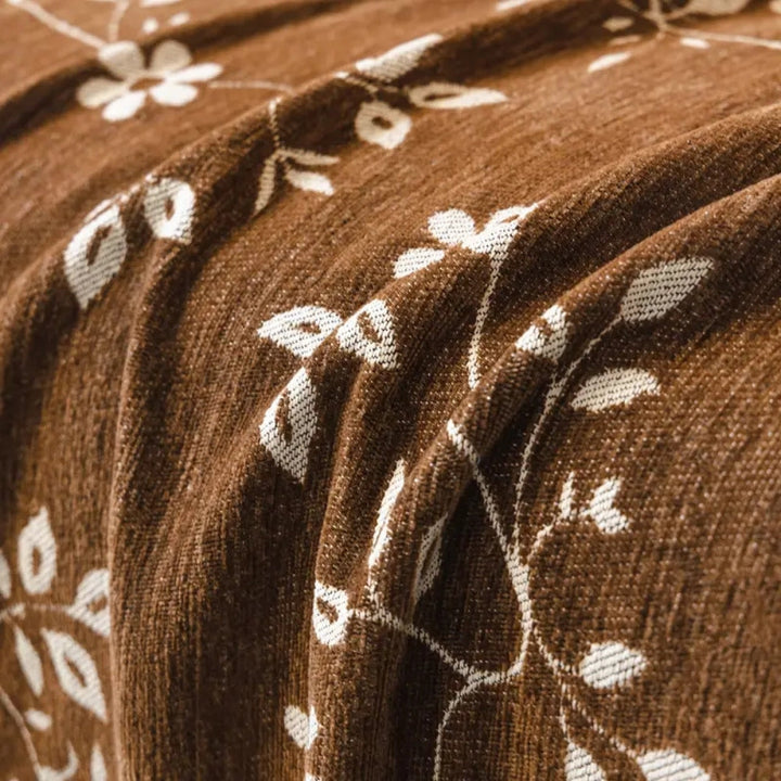 Rustic Blossom Ivory Floral Sofa Cover