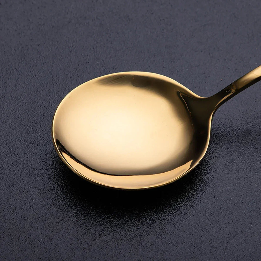 RoyalMirror – Luxury Gold Cutlery Set