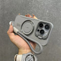 Magnetic Soft Wrist Bracket Lens Cover iPhone Case