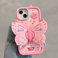 Lovely 3D Folded Butterfly Shockproof iPhone Case