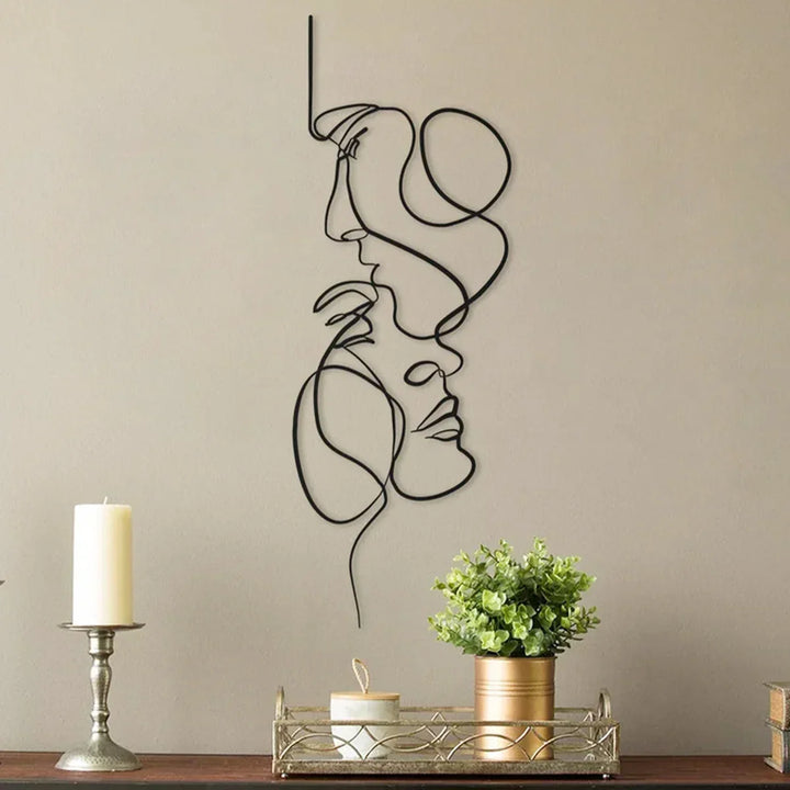 Black Metal Wall Art | Abstract Wall Sculpture