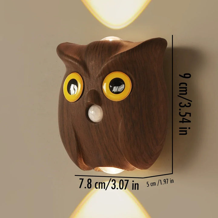Patented Owl Wall Lamp Night Light Motion-Sensing Magnetic Dimmable