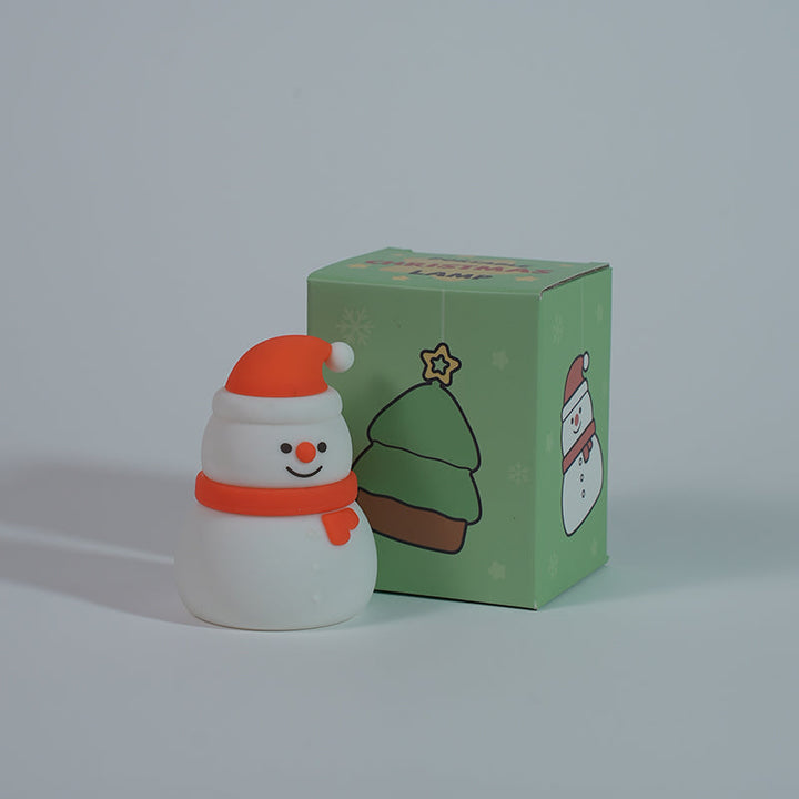 Creative Holiday Silicone Snowman Night Light