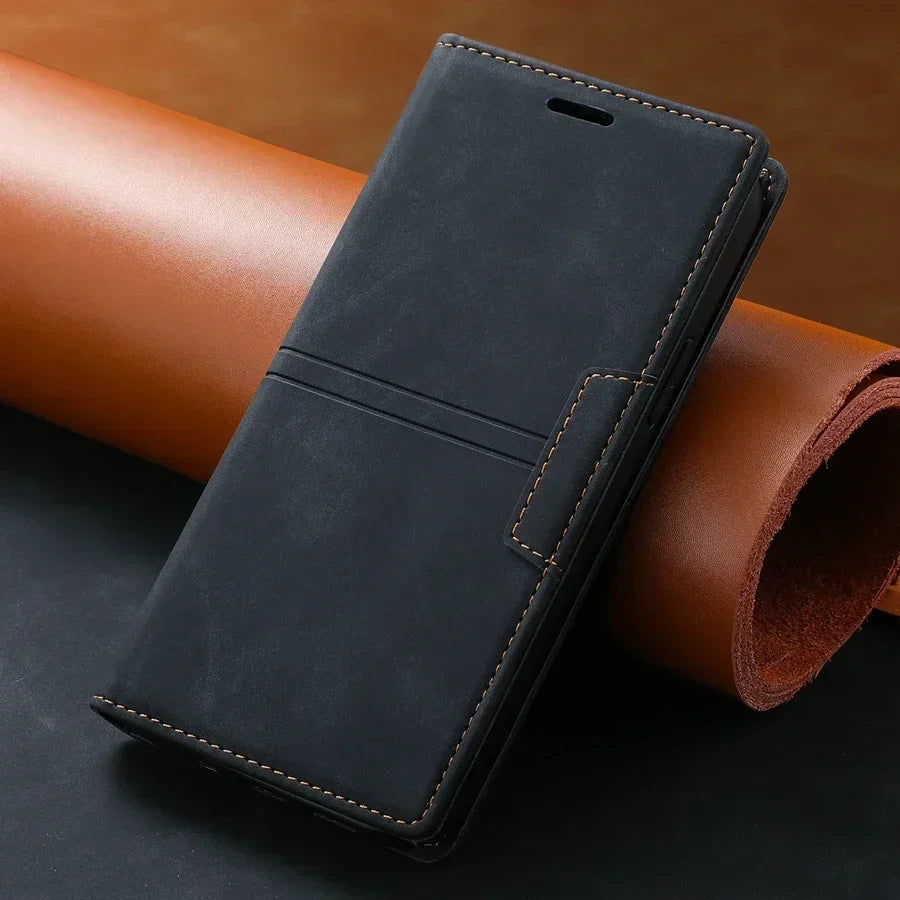Phone Case Wallet with Magnetic Closure