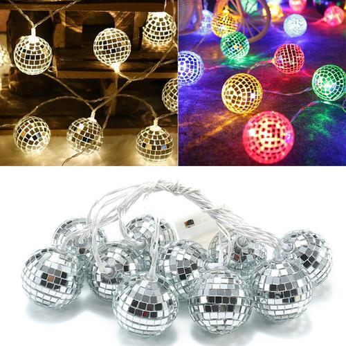 Mirrored Ball String Lights