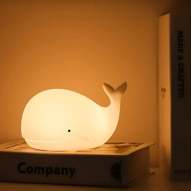 Cute Whale Night Light with Colour Change - GlowWhale