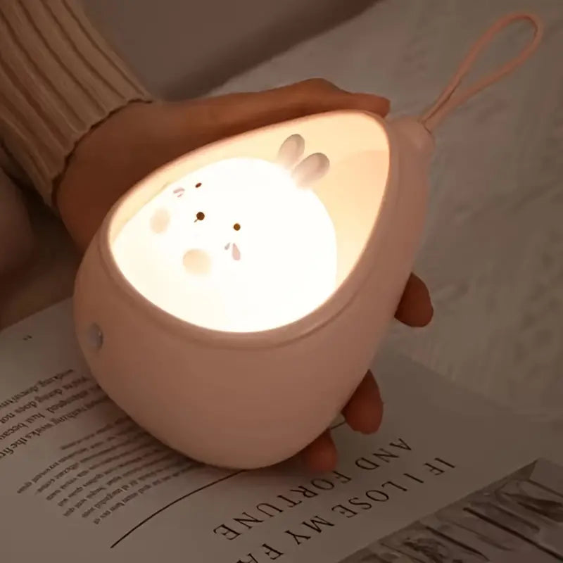 PurrLight – Cute Animal Night Light LED Bedside Lamp for Kids