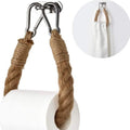 Wall-mounted rope toilet paper holder