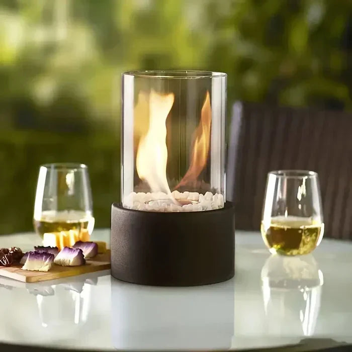 Trendy &amp; Portable Table Fire Lantern - GlowLuxe