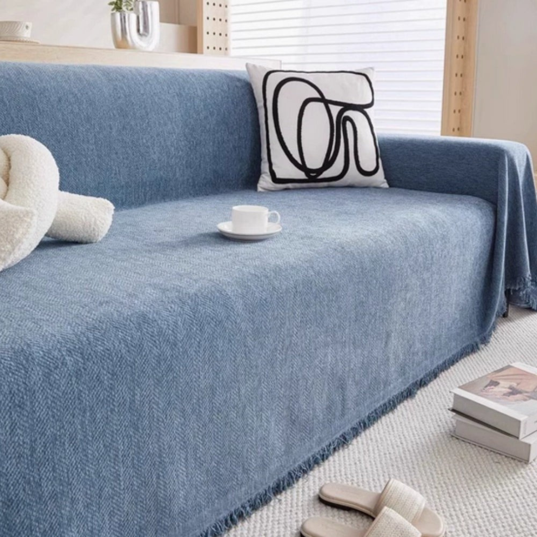 Sofa Cover Durable Chenille Fabric Protection
