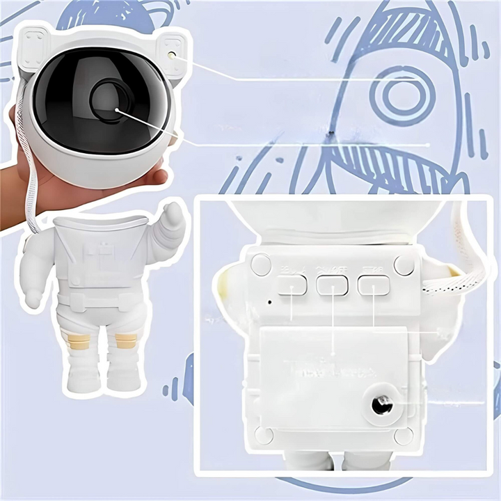 Star Projector Astronaut Galaxy Night Light