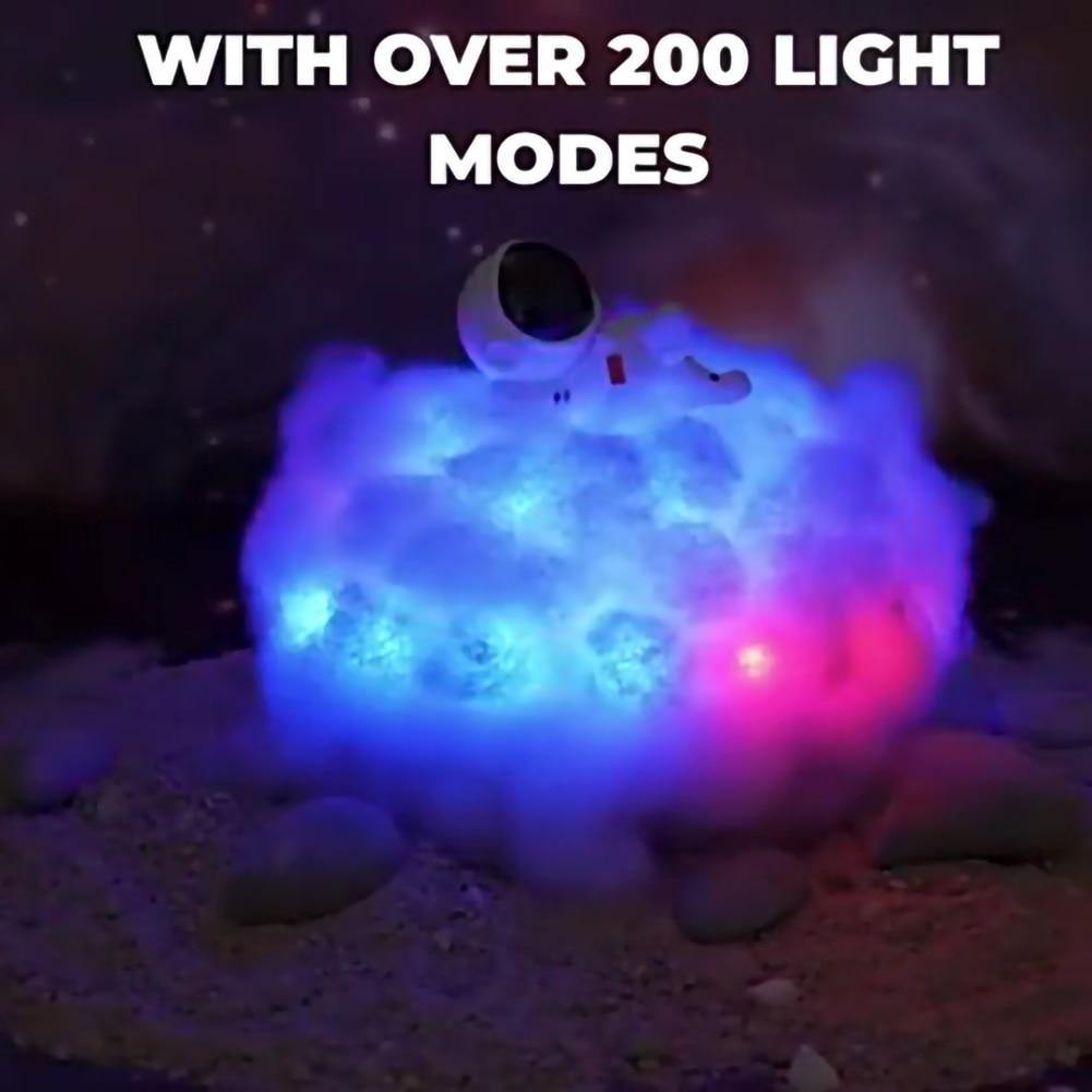 Astronaut colourful Clouds Night Light
