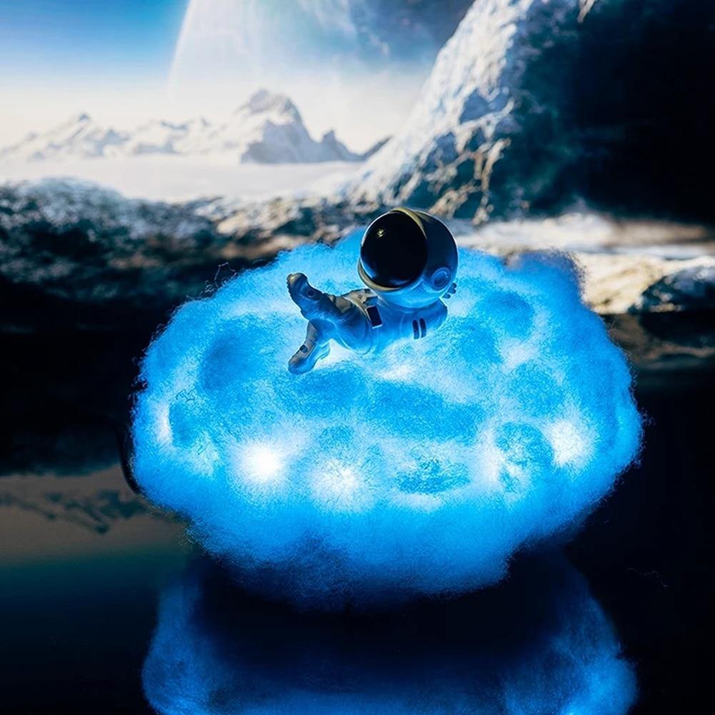 Astronaut colourful Clouds Night Light