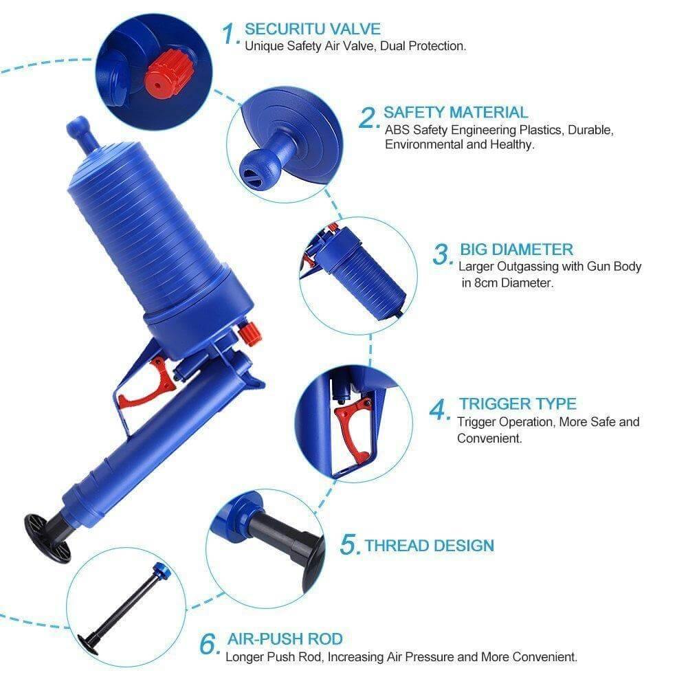Air Pressure High Pressure Drain Cleaner