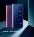 3 in 1 Mirror Flip Case for Samsung Phones